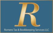 Romero Tax Gold Ombre Logo